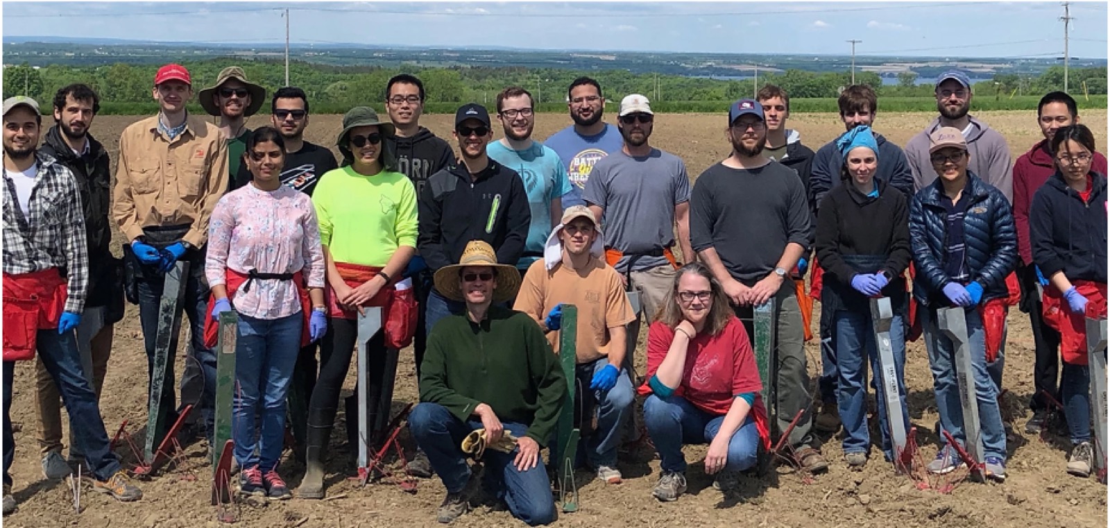 The lab together in the field, 2023